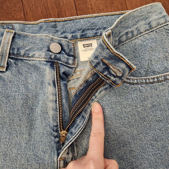 Levi's Juniors Size 9 Denim Jean Shorts Y2k 90s Vintage - Picture 6 of 9